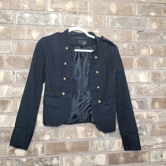 H&M Jackets & Blazers - H&M Black Military Chic Jacket size 6
